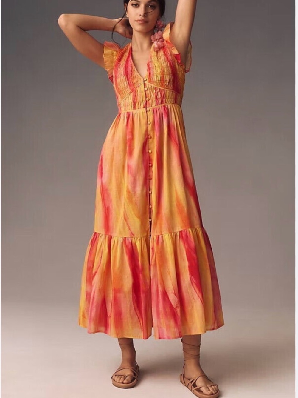 Anthropologie The Peregrine Midi Dress Size Small